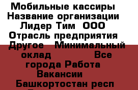 Мобильные кассиры › Название организации ­ Лидер Тим, ООО › Отрасль предприятия ­ Другое › Минимальный оклад ­ 50 000 - Все города Работа » Вакансии   . Башкортостан респ.,Баймакский р-н